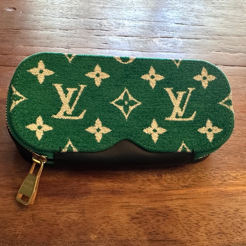 Louis Vuitton Green Sunglasses Case